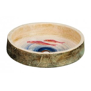 Deniz / El Yapımı Seramik Lavabo